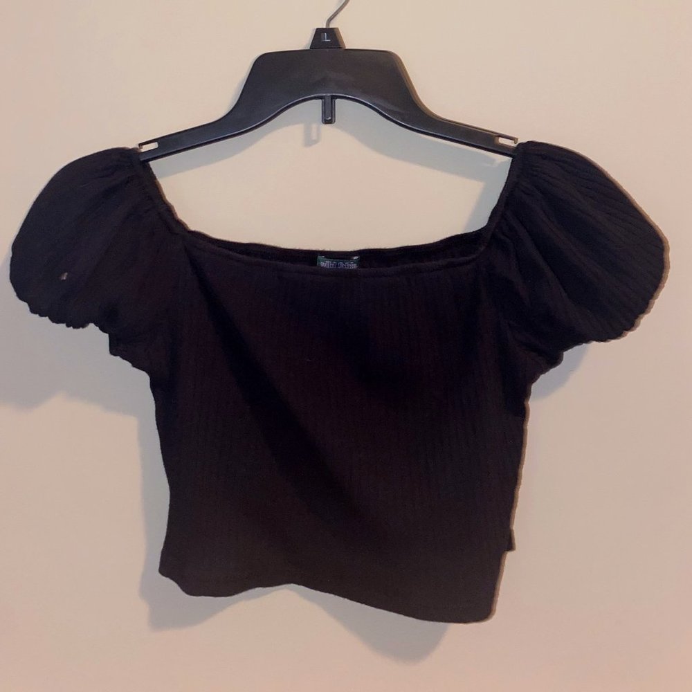 Cute Small Black Crop Top from Target